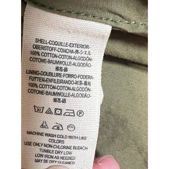 Free People Belted Wrapped Military Jacket Green Size Small - Picture 9 of 10